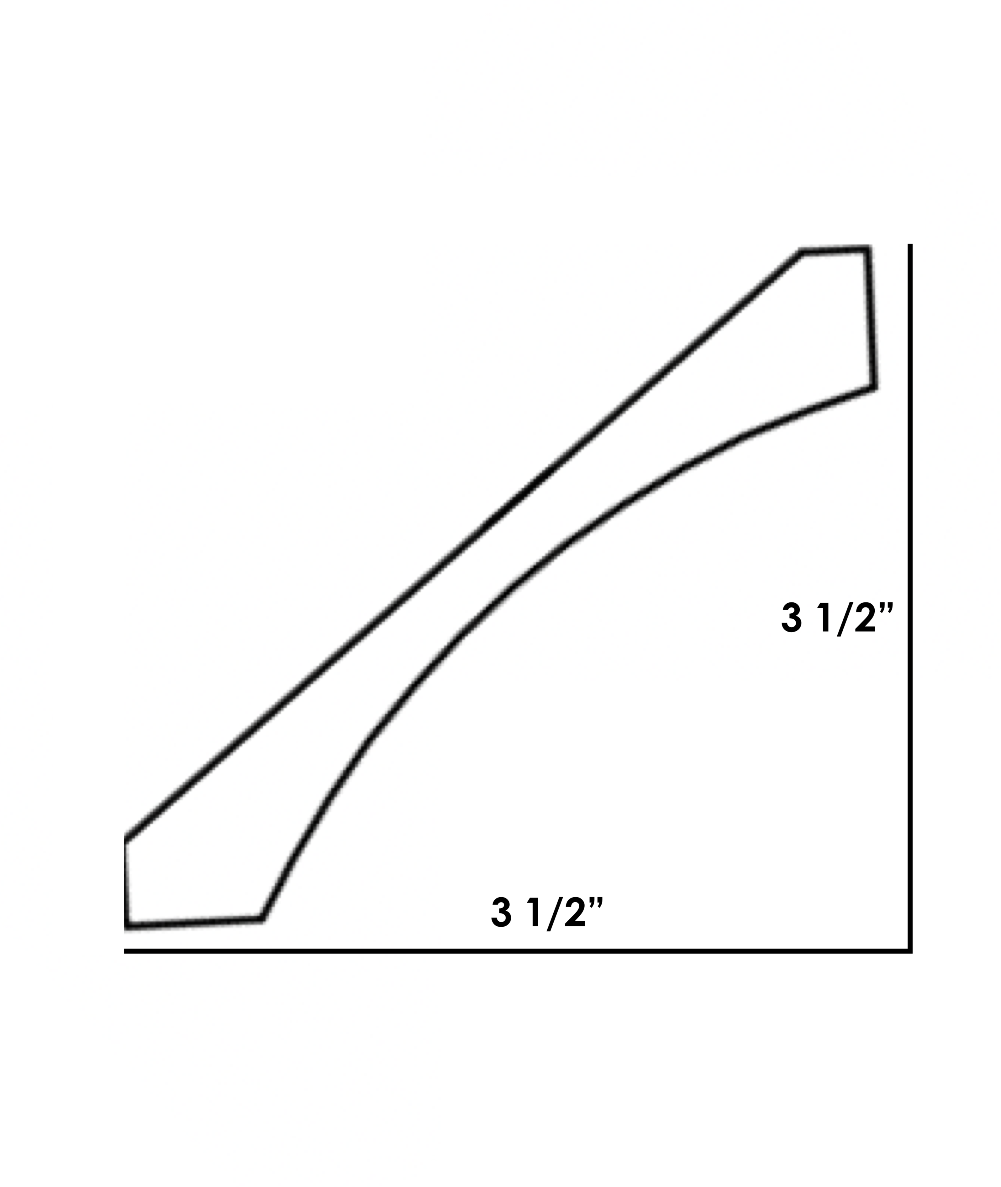 CMV8 - Assembled Concord Polar White - Cove Crown Molding