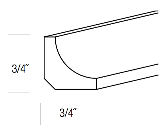 ICM8 - Assembled Concord Custom Color Paint - Inside Corner Molding