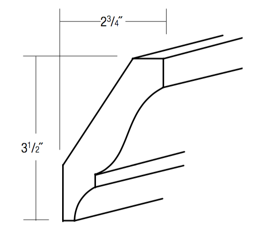 CMC8 - Assembled Concord Polar White - Classic Crown Molding