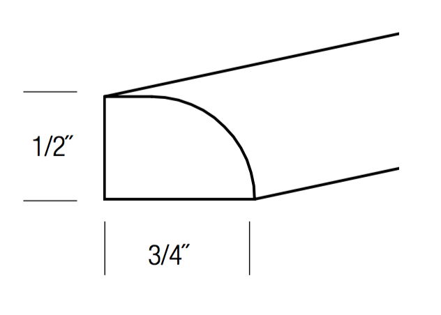 SHM8 - Assembled Concord Tricorn Black - Shoe Molding