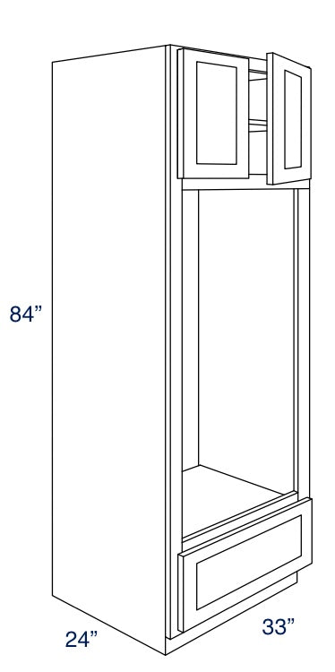 DOC3384 - Assembled Concord Polar White - Double Oven Cabinet