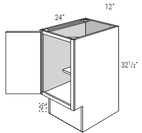 ADA-BF12-L - Dover White - Base Cabinet