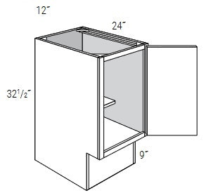 ADA-BF12-R - Dover White - Base Cabinet