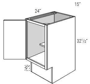 ADA-BF15-L - Dover White - Base Cabinet