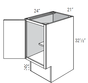 ADA-BF21-L - Dover White - Base Cabinet