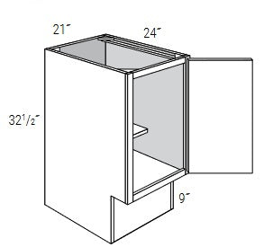 ADA-BF21-R - Dover White - Base Cabinet