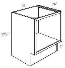 ADA-MB30 - Dover White - 30" W Microwave Base