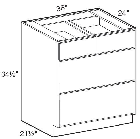 BD36 - Fulton Mocha - Base Drawer 36