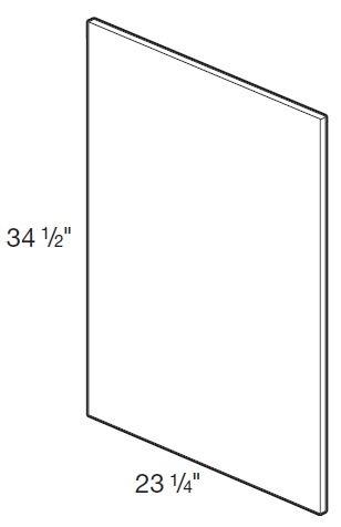 BSK345 - Manhattan High Gloss White - Base Skin 34 1/2" x 23 1/4" x 1/8"-PG