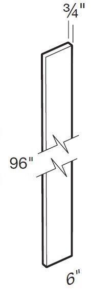 FS696 - Waterford Vivid White - Filler Strip - 6w X 96h