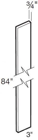 FS84 - Hawthorne Cinnamon - Filler Strip - 3w X 84h