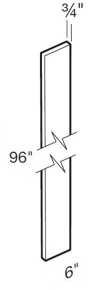 FS96 - Manhattan High Gloss White - Filler Strip-3wX96h-FG