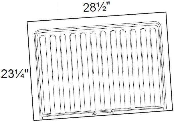 SBL2730 - Manhattan High Gloss White - 27" to 30" Sink Base Liner