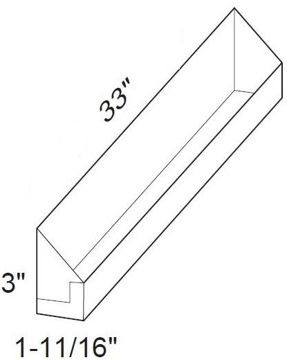 SBTOTK33 - Manhattan High Gloss White - 33" Sink Base Tiltout Tray Kit