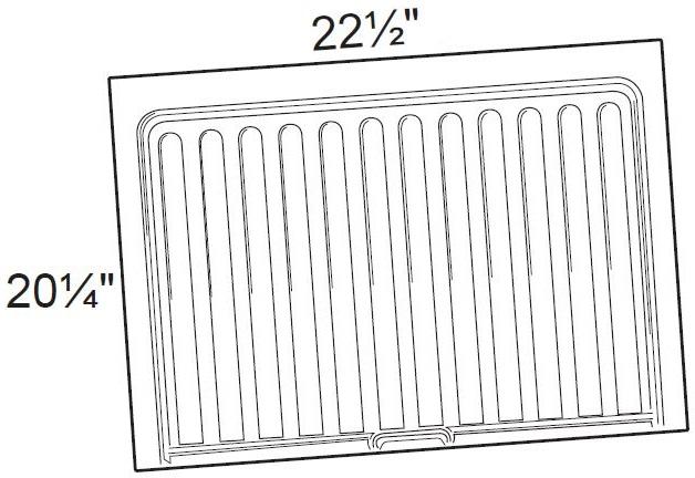 VSBL2124 - Nassau Mythic Blue - 21" to 24" Vanity Sink Base Liner - 21" to 24" Vanity Sink Base Liner - Field Modified and Installed