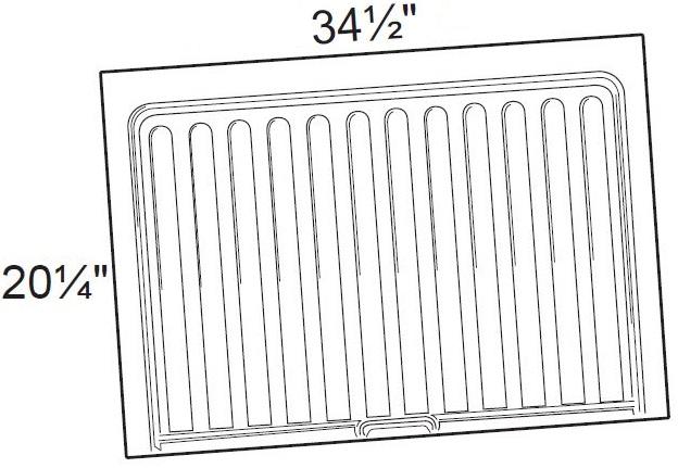 VSBL3336 - Hawthorne Cinnamon - 33" to 36" Vanity Sink Base Liner - 33" to 36" Vanity Sink Base Liner - Field Modified and Installed