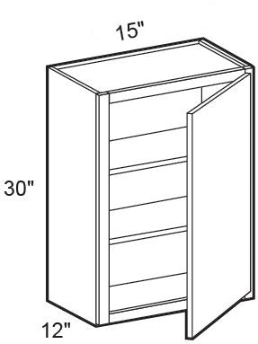 W1530R - Hawthorne Cinnamon - Wall 15" x 30" - Single Door - Hinges On Right