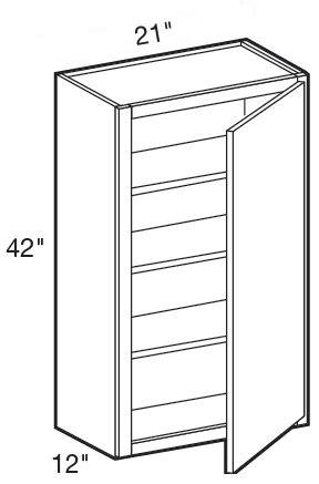 W2142R - Fulton Mocha - Wall 21" x 42" - Single Door - Hinges On Right