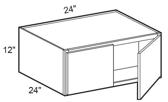 W242412 - Fulton Mocha - Wall 24" x 12" - Double Doors