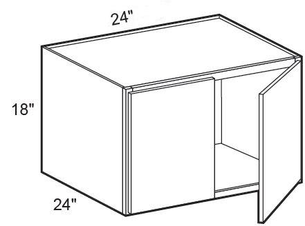 W242418 - Fulton Mocha - Wall 24" x 18" - Double Doors