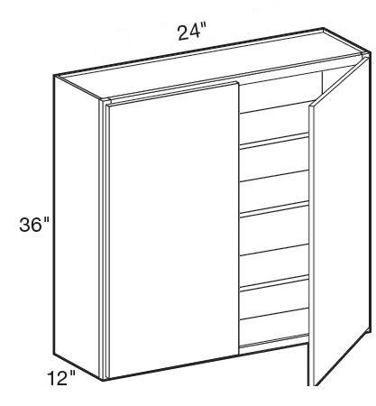 W2436 - Fulton Mocha - Wall 24" x 36" - Double Doors