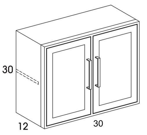 W3030 - Flat White - Outdoor Wall Cabinet - Butt Doors - Special Order ...