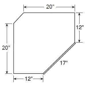 WA2430L - Fulton Mocha - Wall Angle 24" x 30" - Single Door - Hinges On Left