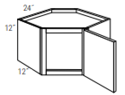 WDC2412 - Essex Truffle - Wall Corner Cabinet