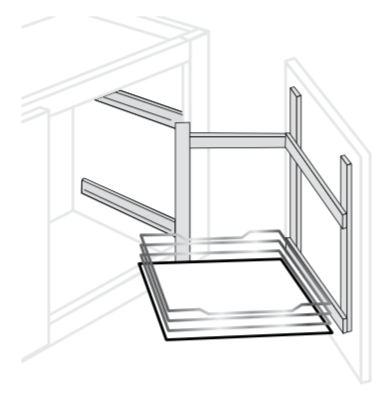 APPPULL - Amesbury Mist - Above Fridge Pull Out