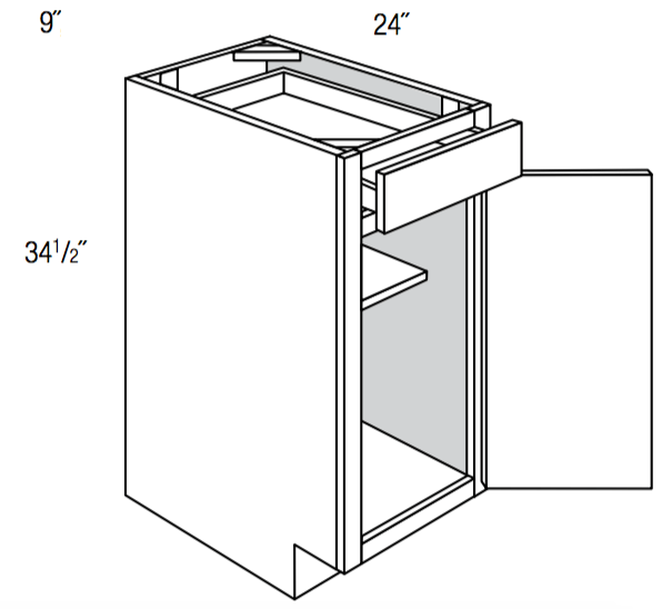 BF09 - Dover Castle - Base Cabinet - Full Height Door