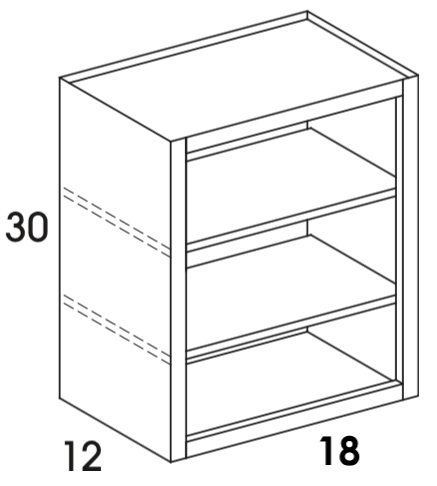 BK1830 - Berwyn Opal - Bookcase Cabinet