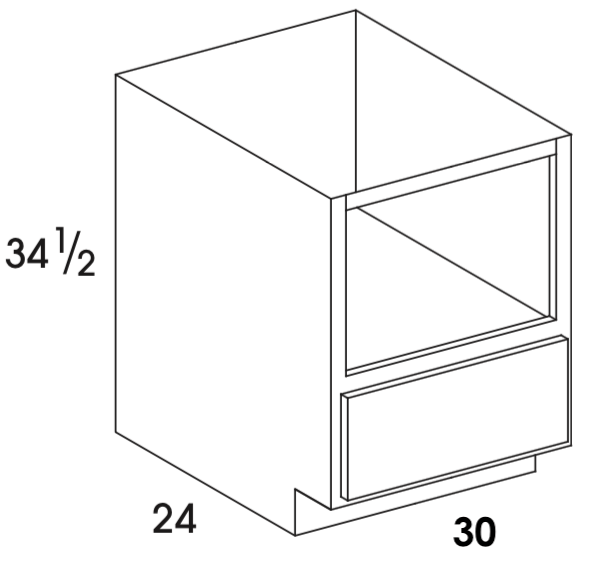 BMW30 - Berwyn Opal - Base Microwave Cabinet