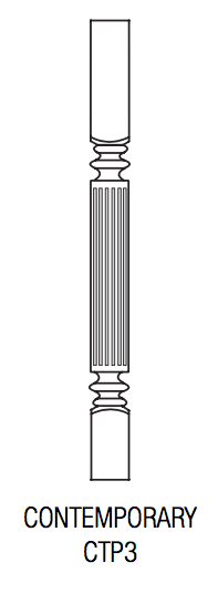 CTP3   - Essex White - Contemporary Turn Post