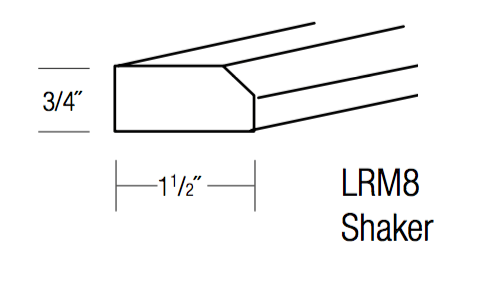 LRM8-shaker - Essex Castle - Shaker Light Rail Molding