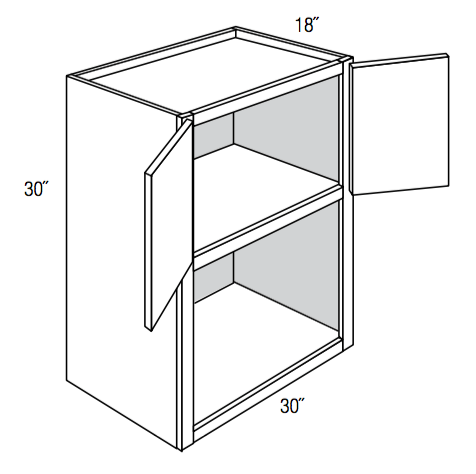 MW3030  - Dover Truffle - Microwave Wall Cabinet