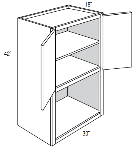 MW3042  - Essex Castle - Microwave Wall Cabinet