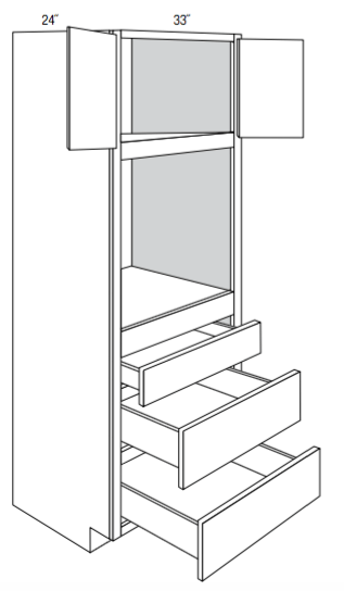 OC3384 - Dover White - Single Oven Cabinet