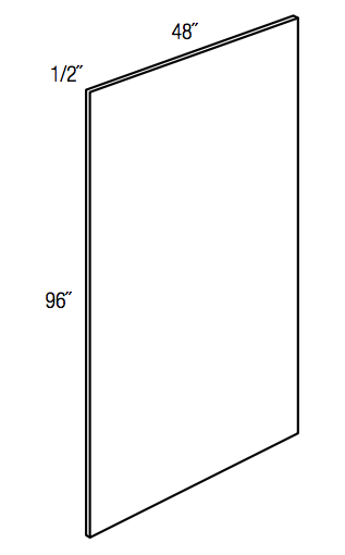 PNL 1/2x4x8 - Essex White - 1/2