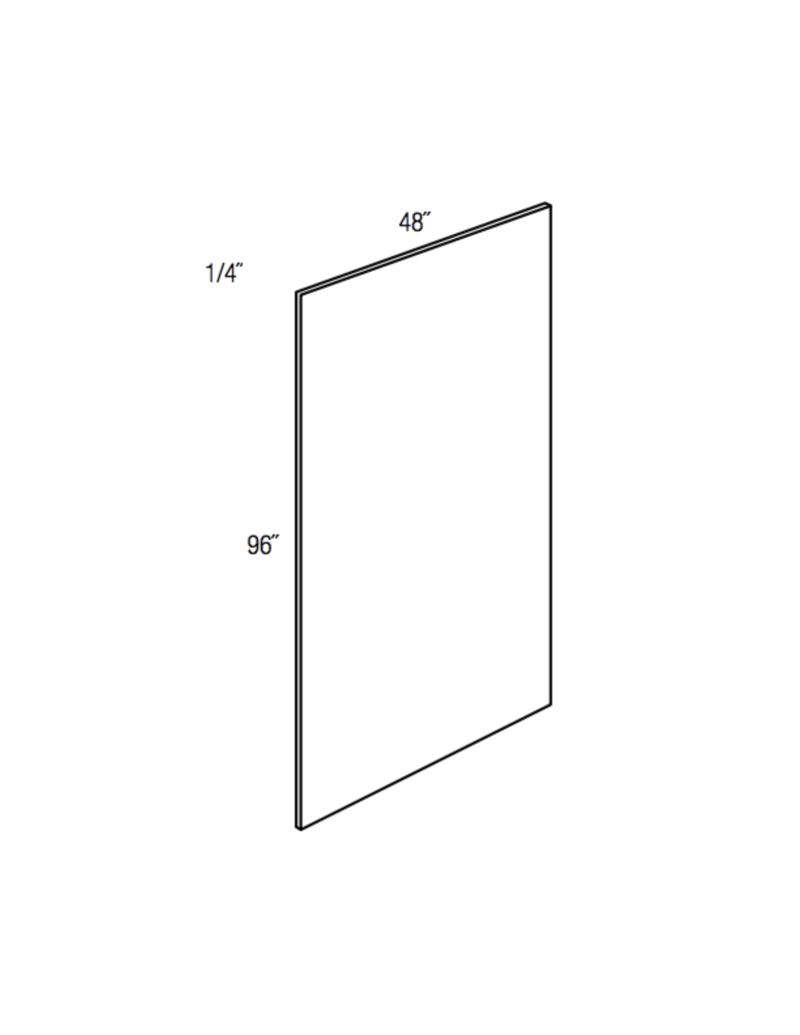 PNL 1/4x4x8 - Essex Truffle - 1/4" Finished Plywood Panel