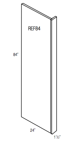 REF84 - Essex White - Refrigerator End Panel