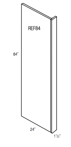 REF84 - Norwich Recessed - Refrigerator End Panel