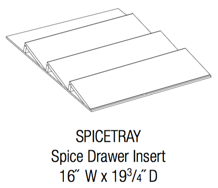 SPICETRAY - Essex Castle - Spice Drawer Insert