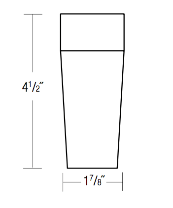 TF - Norwich Recessed - Tapered foot