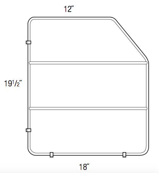 TRAYDIV - Amesbury White - Wire Tray Divider