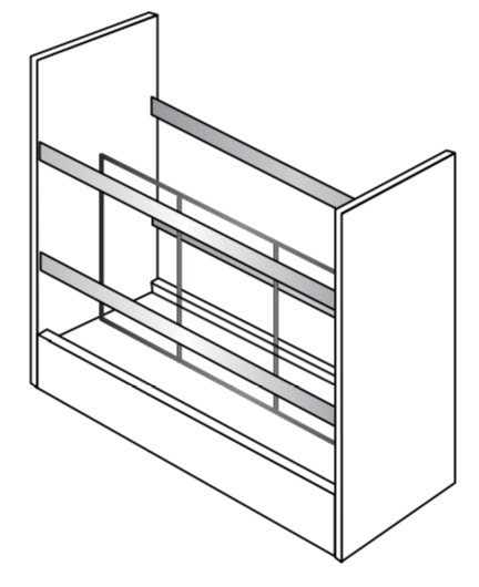 TRAYDIVPO - Amesbury Mist - Tray divider pull-out unit for BF09