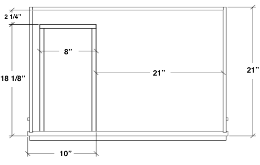 V3021D-L - Dover Castle - Vanity Base 1 Door, 2 Drawers - Drawers on Left