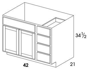 Wolf Classic Cabinetry Vanities - Dartmouth Pewter | Wholesale Cabinet ...