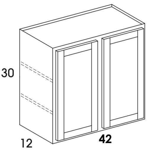 W4230 - Berwyn Opal - Wall Cabinet - Double Doors