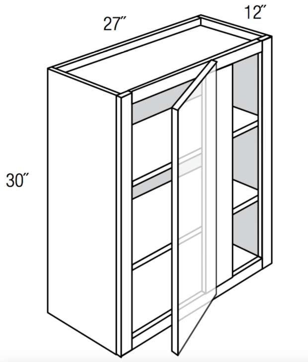 WBC2730 - Amesbury White - 30" High Wall Blind