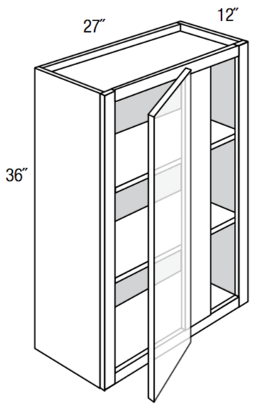 WBC2736 - Amesbury White - 36" High Wall Blind